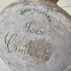 Ceramic candlestick signed Terre du Berry Les Chalets