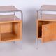 Bauhaus Chrome Bedside Tables attributed to R. Slezák, Former Czechoslovakia, 1930s, Set of 2