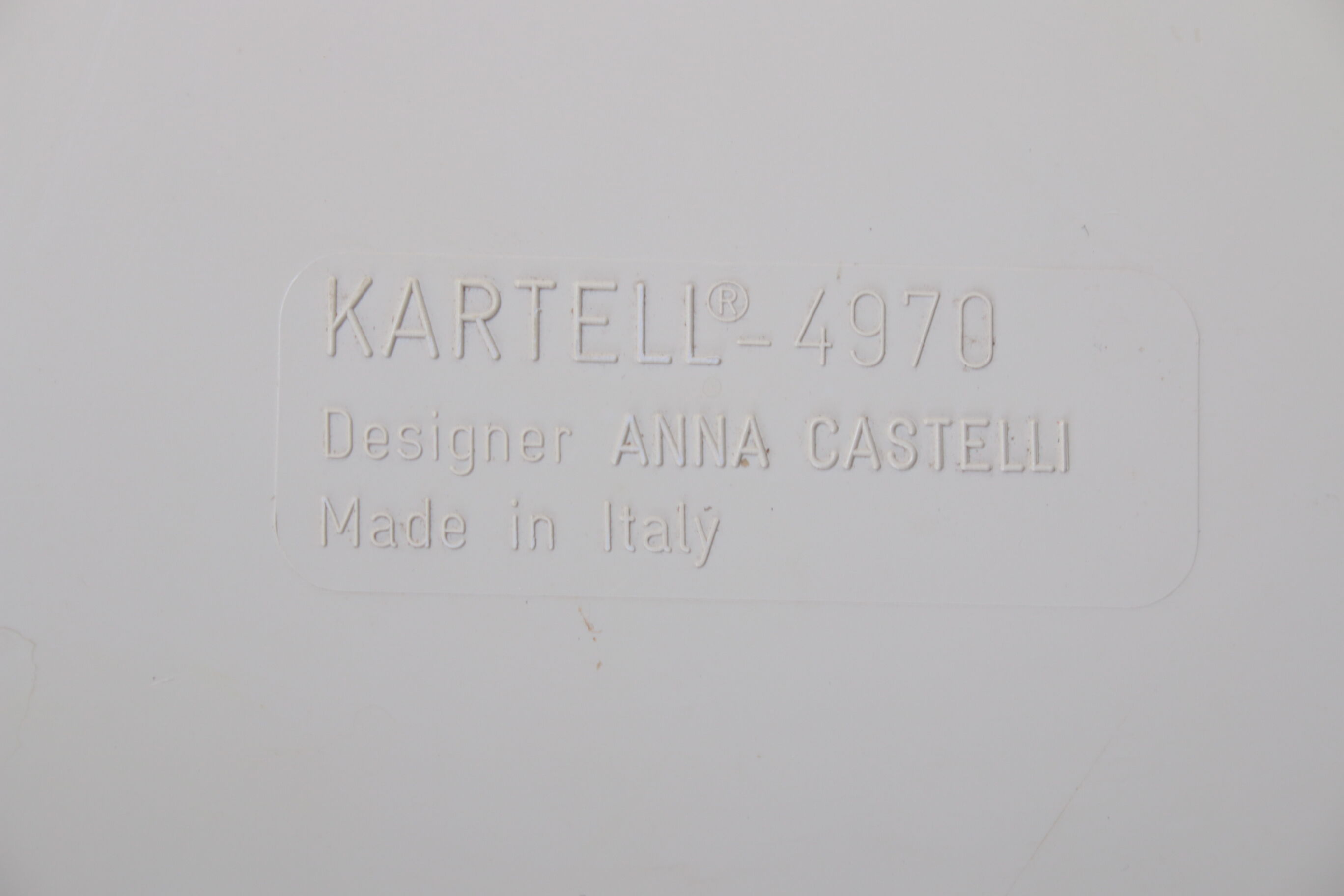 Kartell 2 cube tables Anna Castelli from Italy