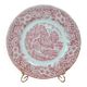 Vintage Italian plate country decor pink – Ceramica Quadrifoglio