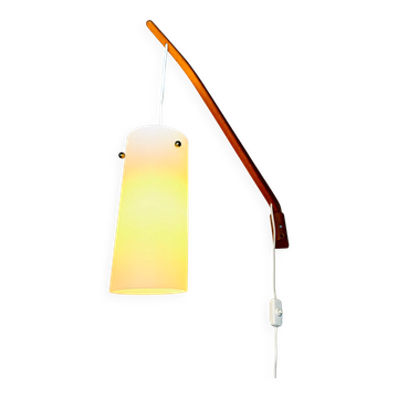 Cylindrical Swing-Arm Wall Lamp By Uno & Östen Kristiansson For Luxus, Sweden, 1960S