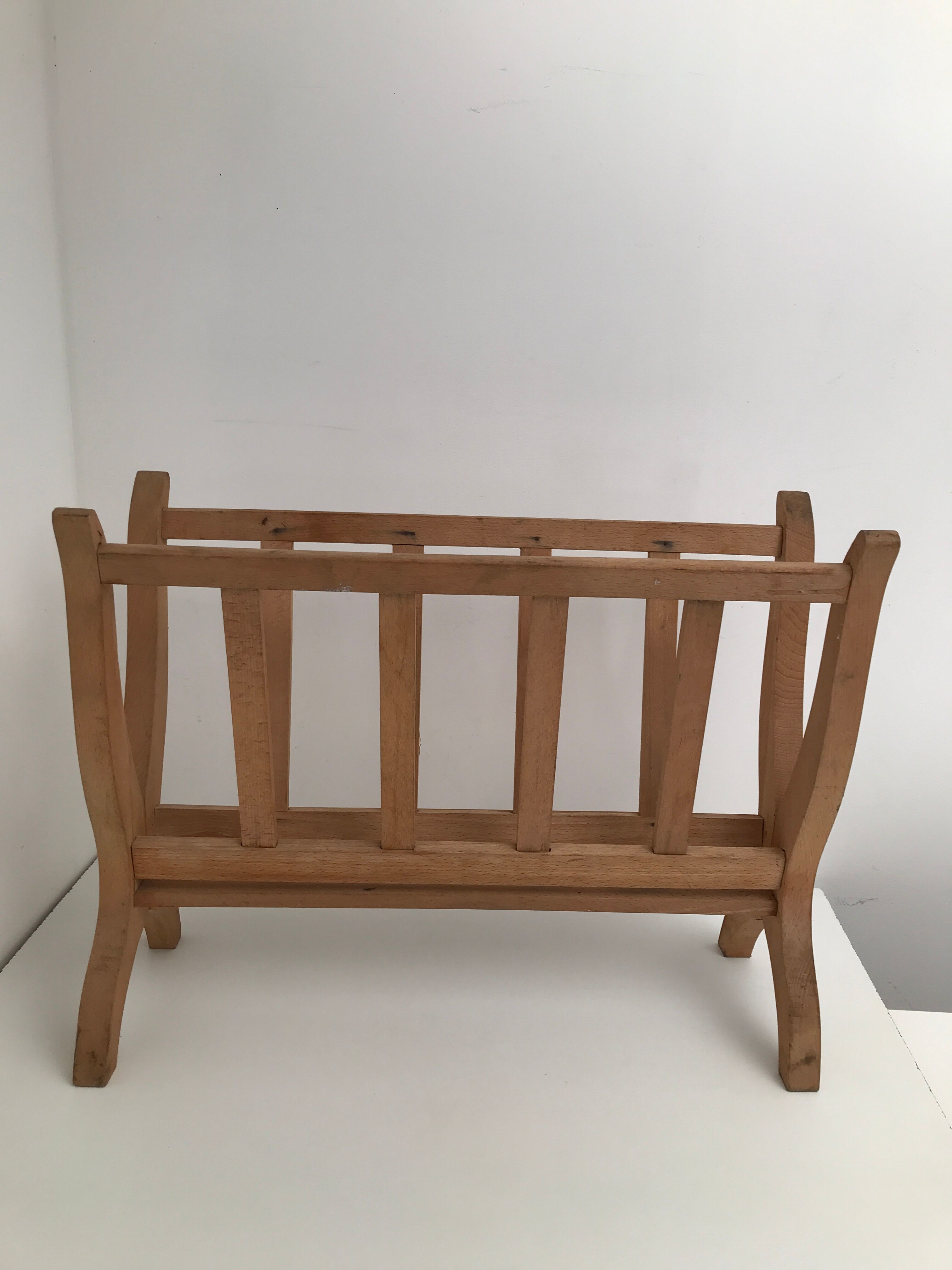 Vintage wooden magazine door