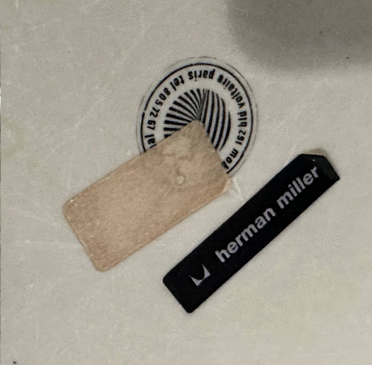 Set of 6 Eams armchairs in Hermann Miller orange fiber shell