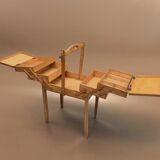 Old large wooden worker - Torck sewing box