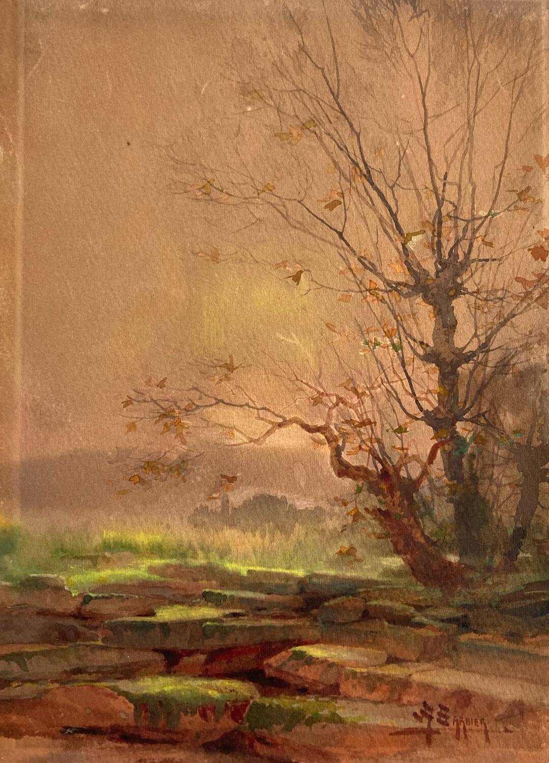 Watercolour Landscape by Antoine Barbier