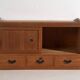 Old low cabinet with sliding doors – Taishō / Showa period (c. 1920-1970) #12