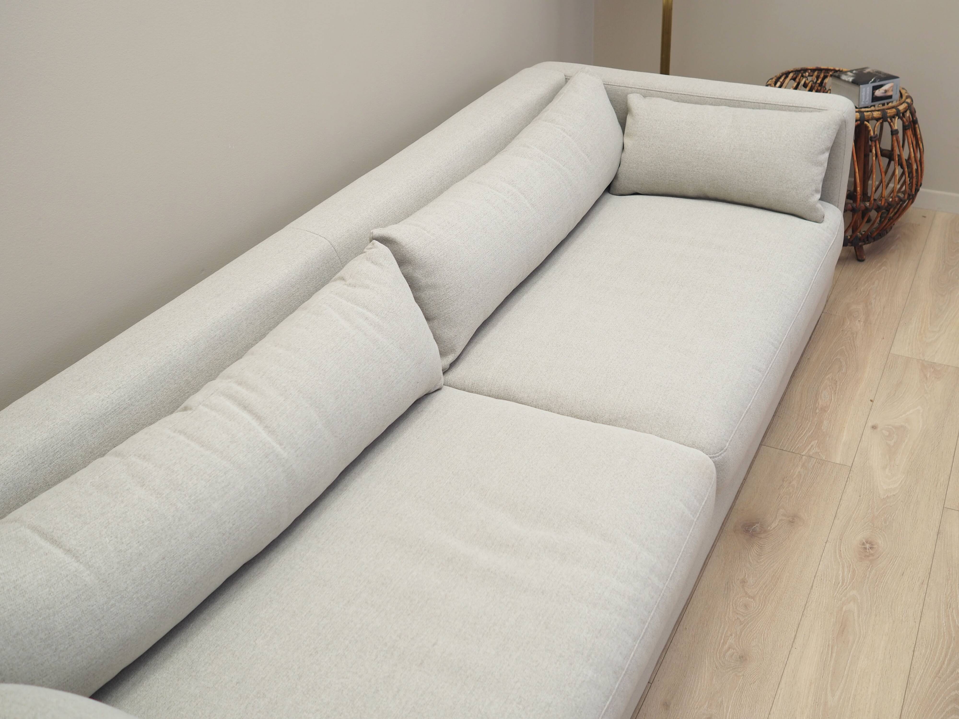 Grey sofa, Scandinavian design, 00s