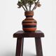 Vintage Rustic French Oak Stool in Pierre Chapo Style, Early 20th-C