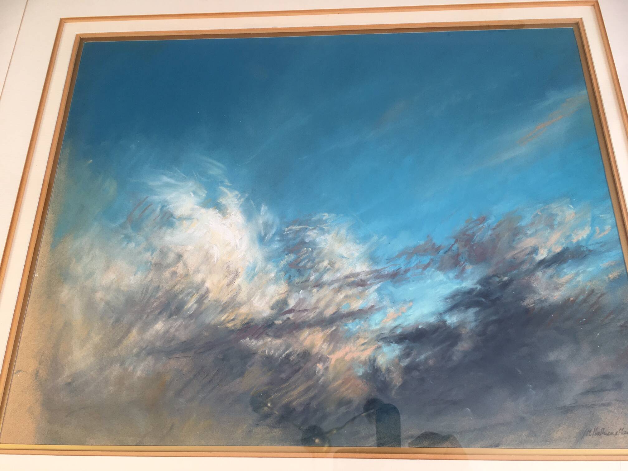 Abstract painting by Jean-Michel Mathieux-Marie (1947 -)