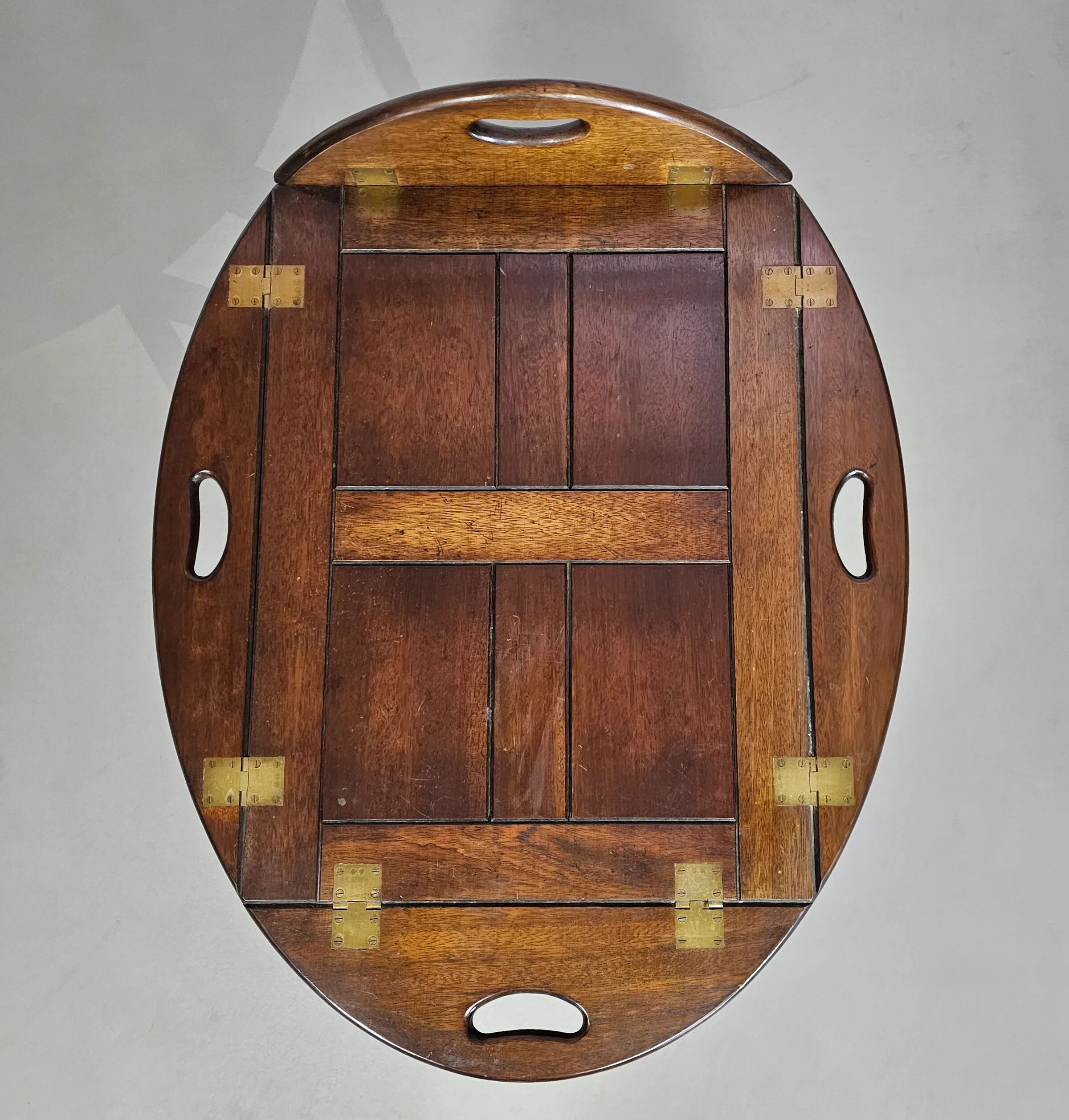 Plateau de service/plateau de majordome/table d'appoint pliable victorienne