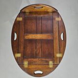 Plateau de service/plateau de majordome/table d'appoint pliable victorienne