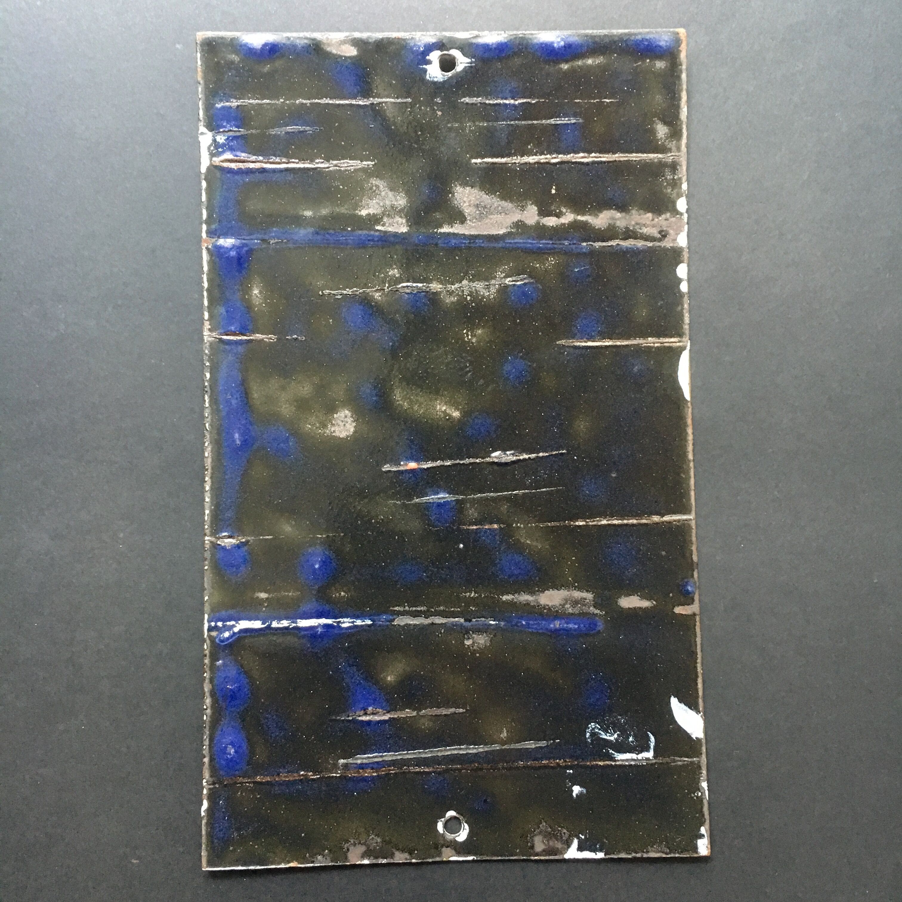 Old plate sheet metal enamelled rare prevention security cccp