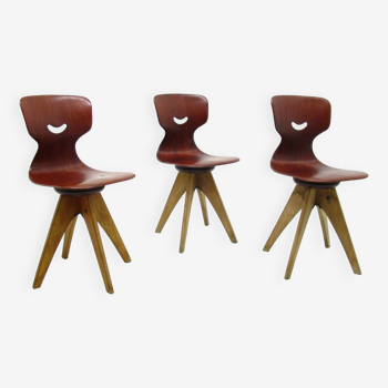 German Side Chair by A. Stegner for Flötotto, 1960s