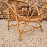 Rattan armchair 1960