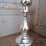 Mercurized glass candle holder