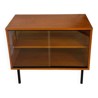 Low teak display cabinet
