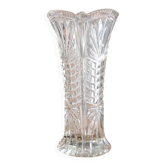 Cut glass vase