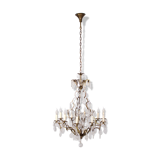 Louis XV style cage chandelier with tassels