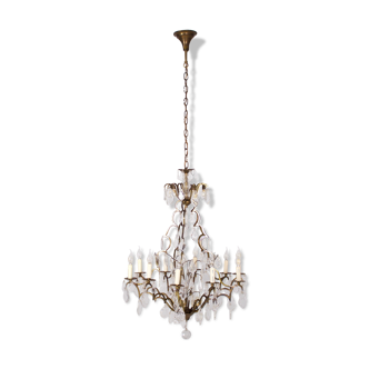 Chandelier cage with Louis XV style grapevines