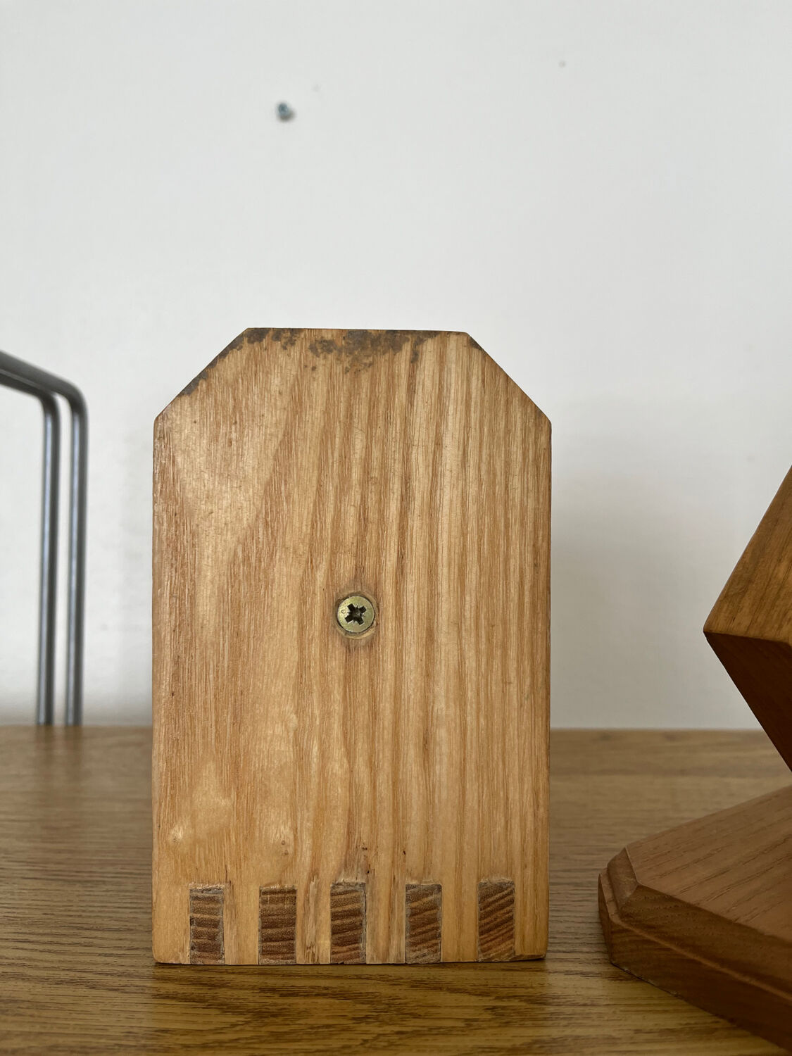 Pair of wooden bookends