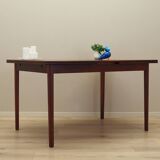 Table en palissandre, design danois, années 1970, production : Danemark