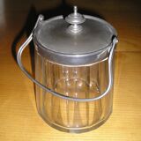 Antique crystal ice bucket