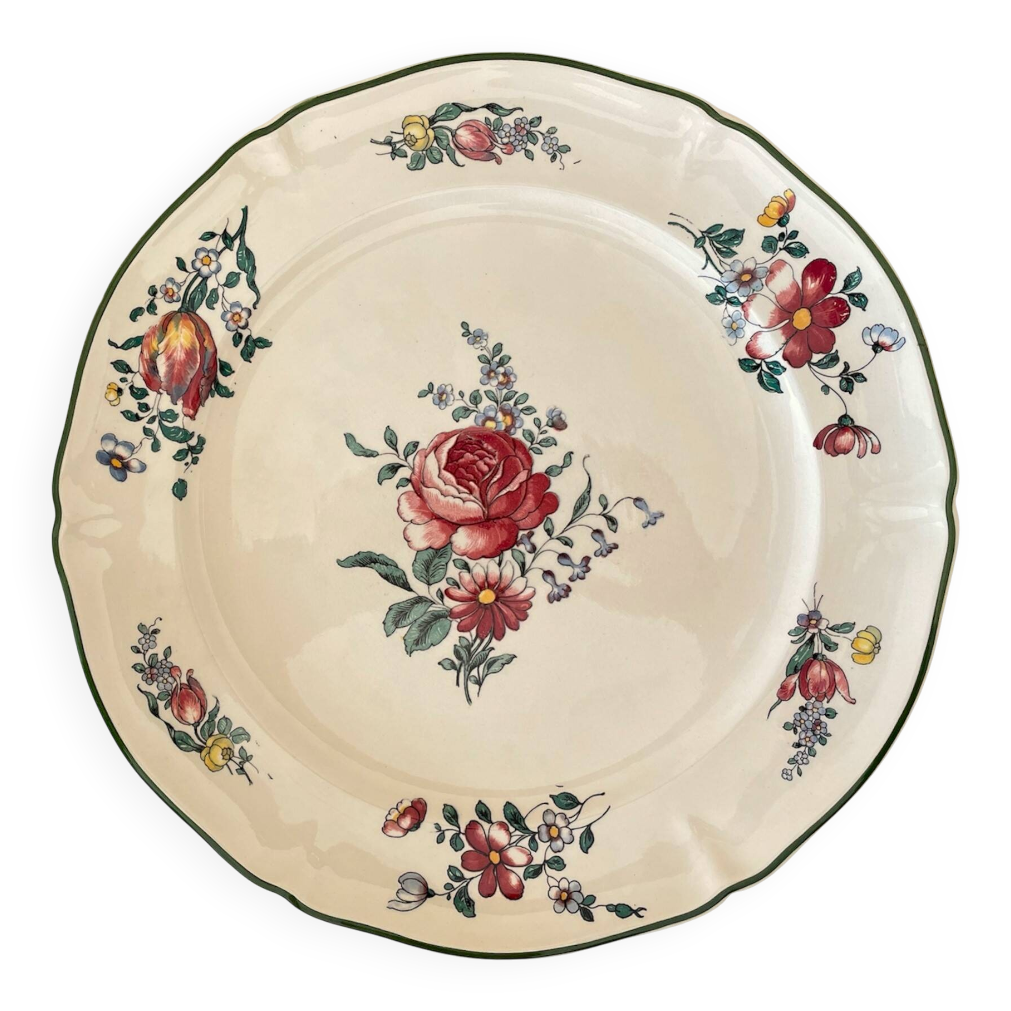 Grand plat de service ancien  en faïence de Villeroy & Boch