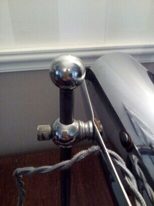 Art deco chrome metal desk lamp 30