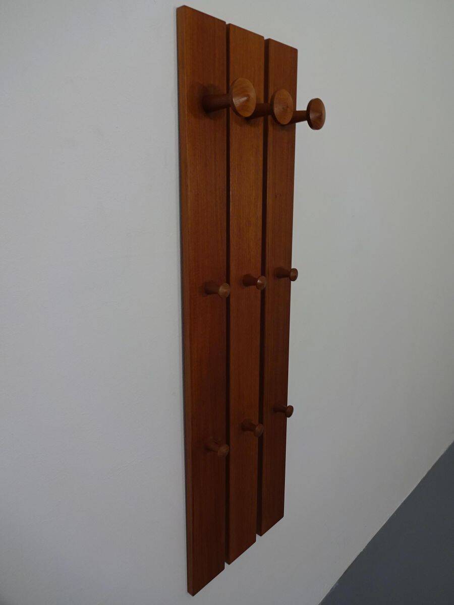 No. 140 Teak Wall Racks by Aksel Kjersgaard for Odder Møbler, 1960s, Set of 3