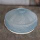 Blue glass lampshade, Art Deco pendant, vintage ceiling lamp.