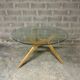 Table en bois et verre AMPM 130 cm