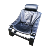 Kroken leather chair sweden vintage 70
