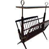 Porte-revue, porte-magazine pliant style Art Déco, 1960