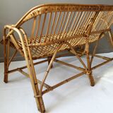 Vintage rattant sofa