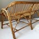 Vintage rattant sofa
