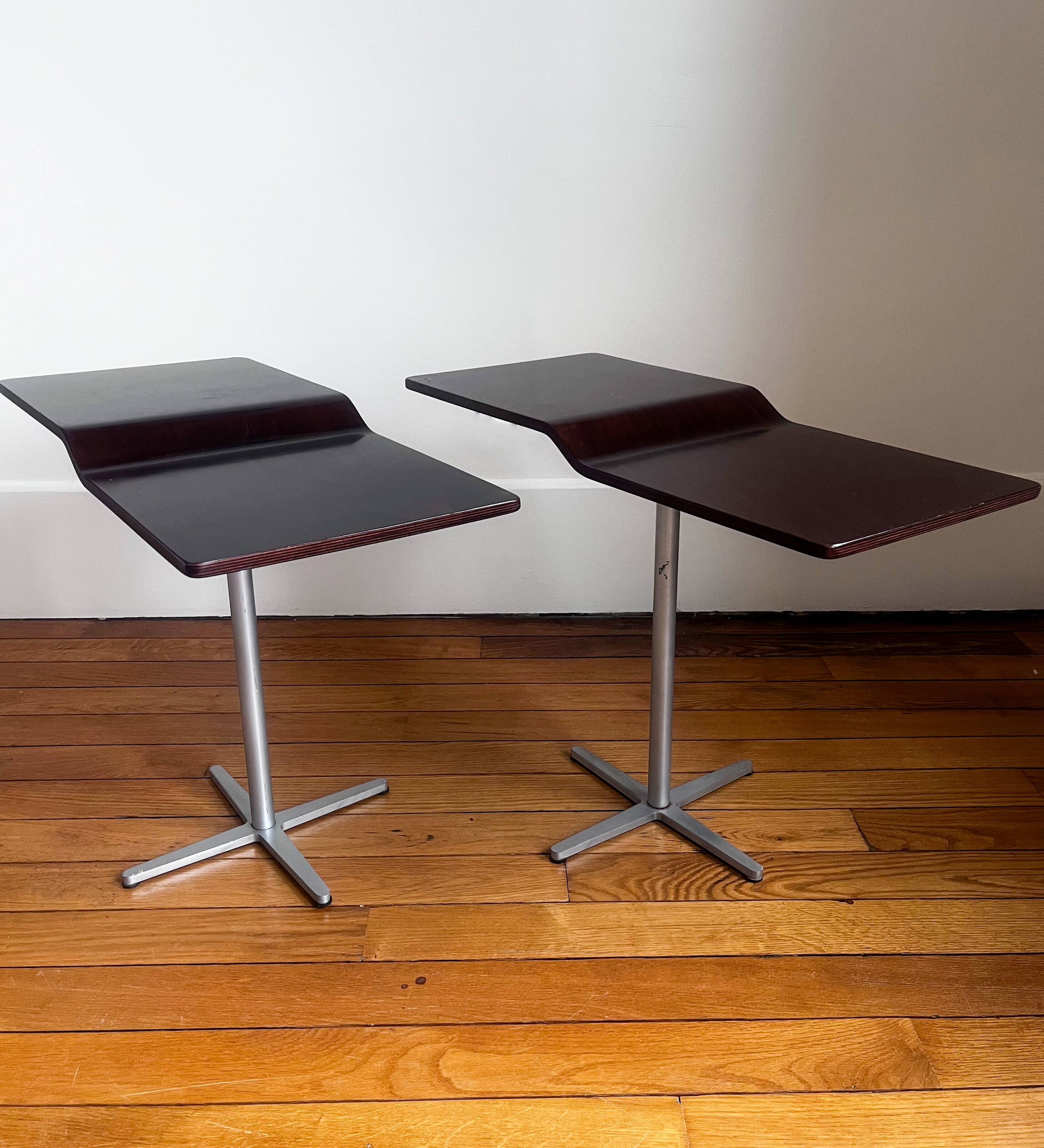 Vintage side table pair