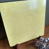 Dessous de plat épais formica jaune moucheté