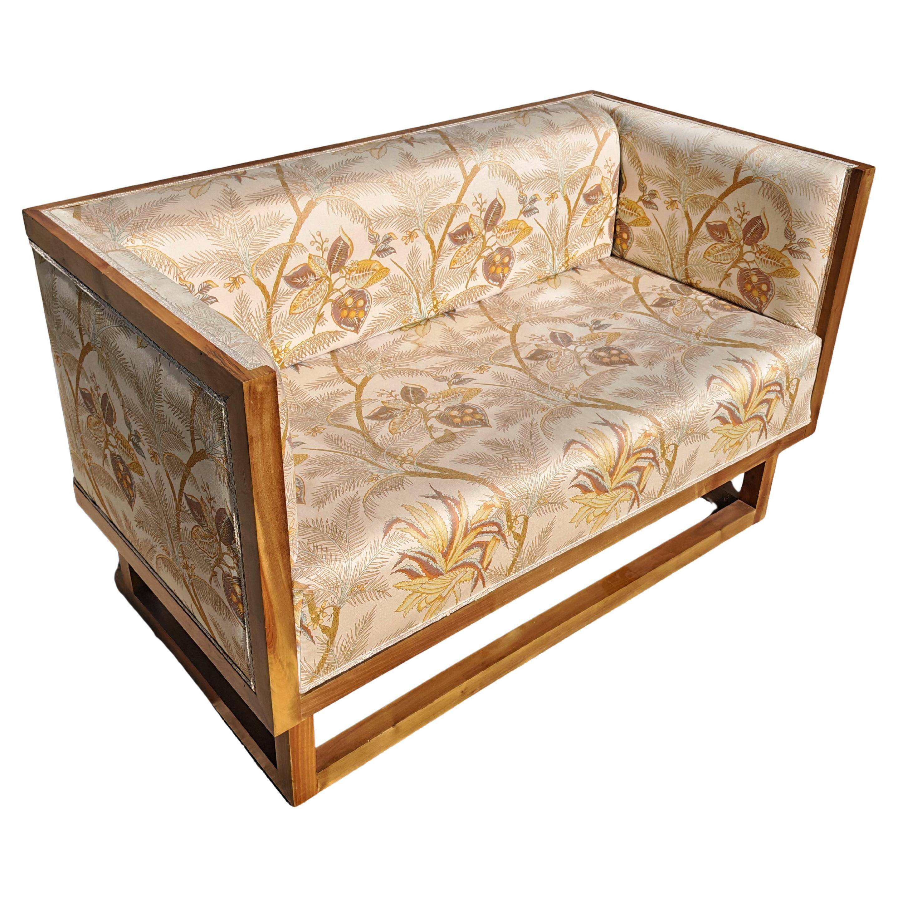 Jugendstil canapé by Josef Hoffmann 1902 by Wittmann 1980s