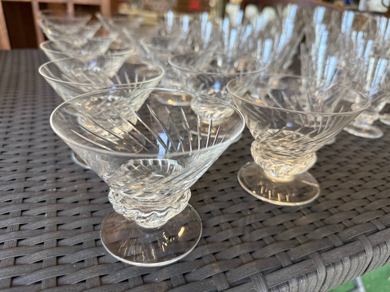 Service en cristal de saint Louis 50 pièces