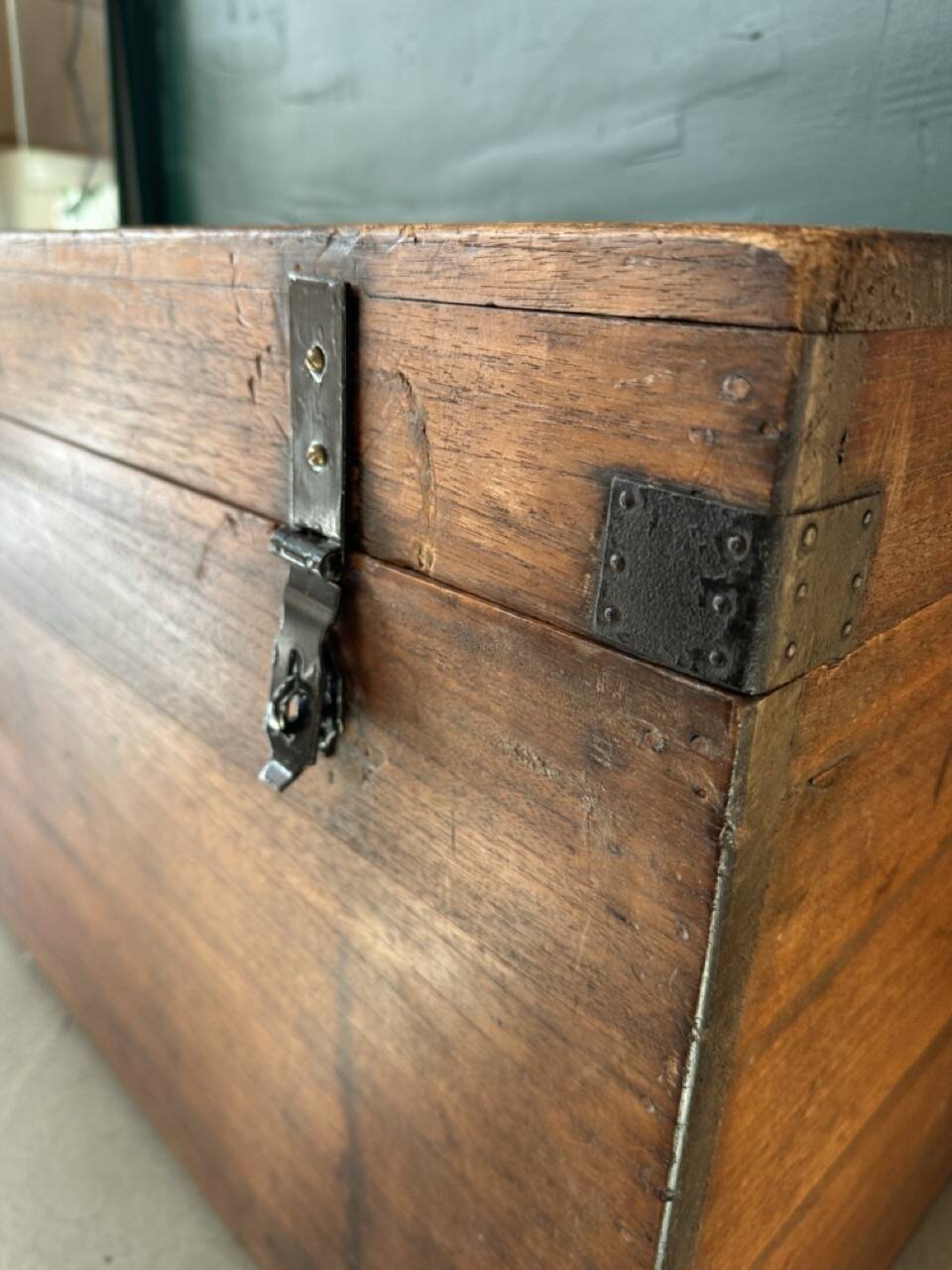 Old wooden trunk