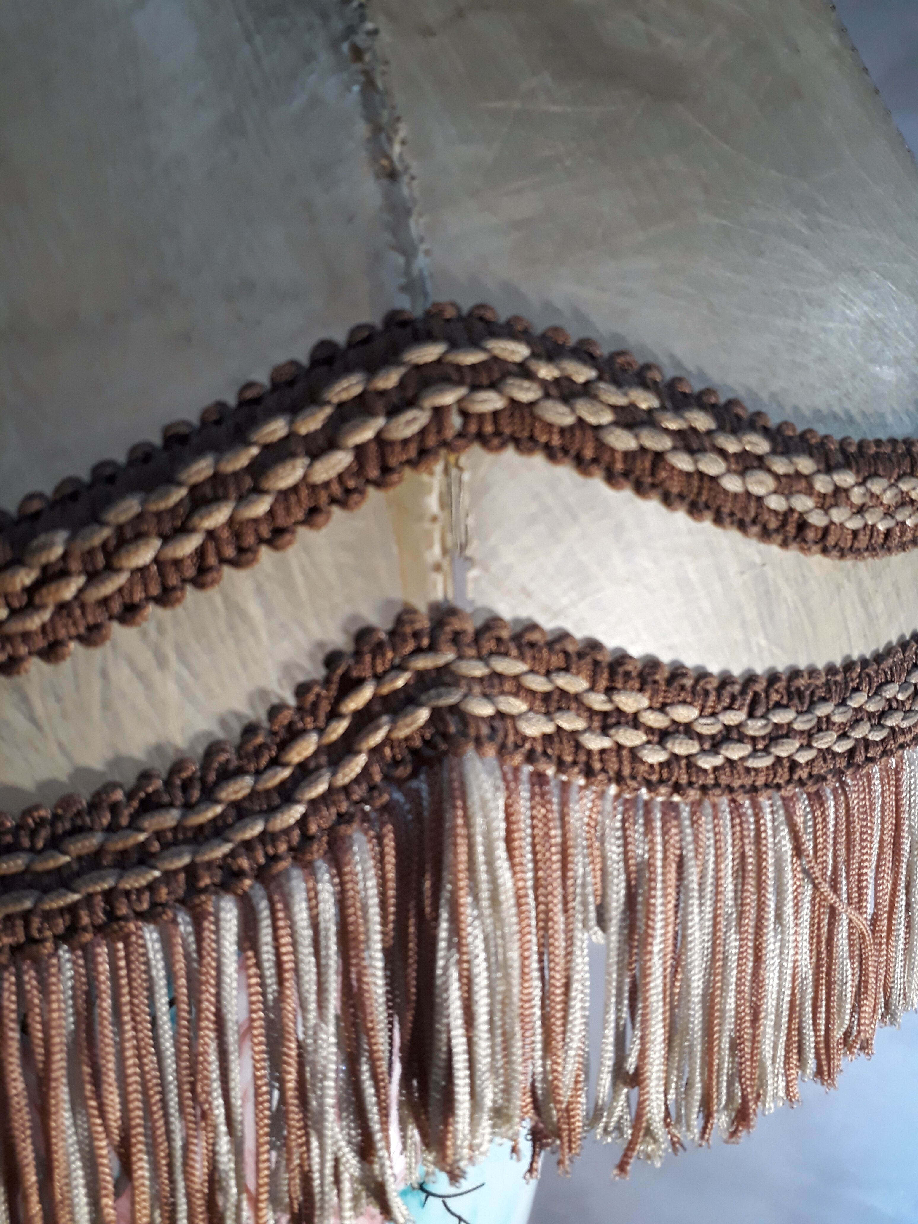 large handmade paint lamp,h84x46cm abatjour artdeco