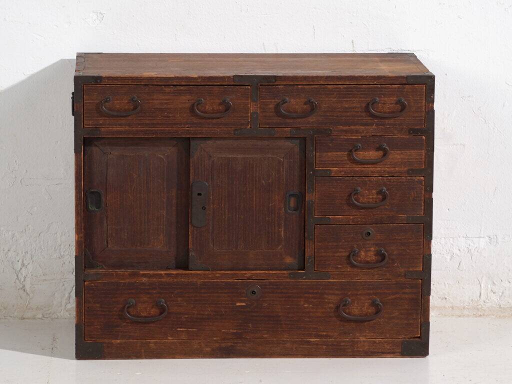 Small antique Japanese tansu – Meiji/Taishō period (c. 1890-1926) #26