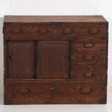 Small antique Japanese tansu – Meiji/Taishō period (c. 1890-1926) #26