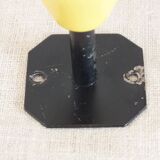 3 vintage coat/door hooks from the 50s/60s black/yellow