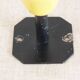3 vintage coat/door hooks from the 50s/60s black/yellow