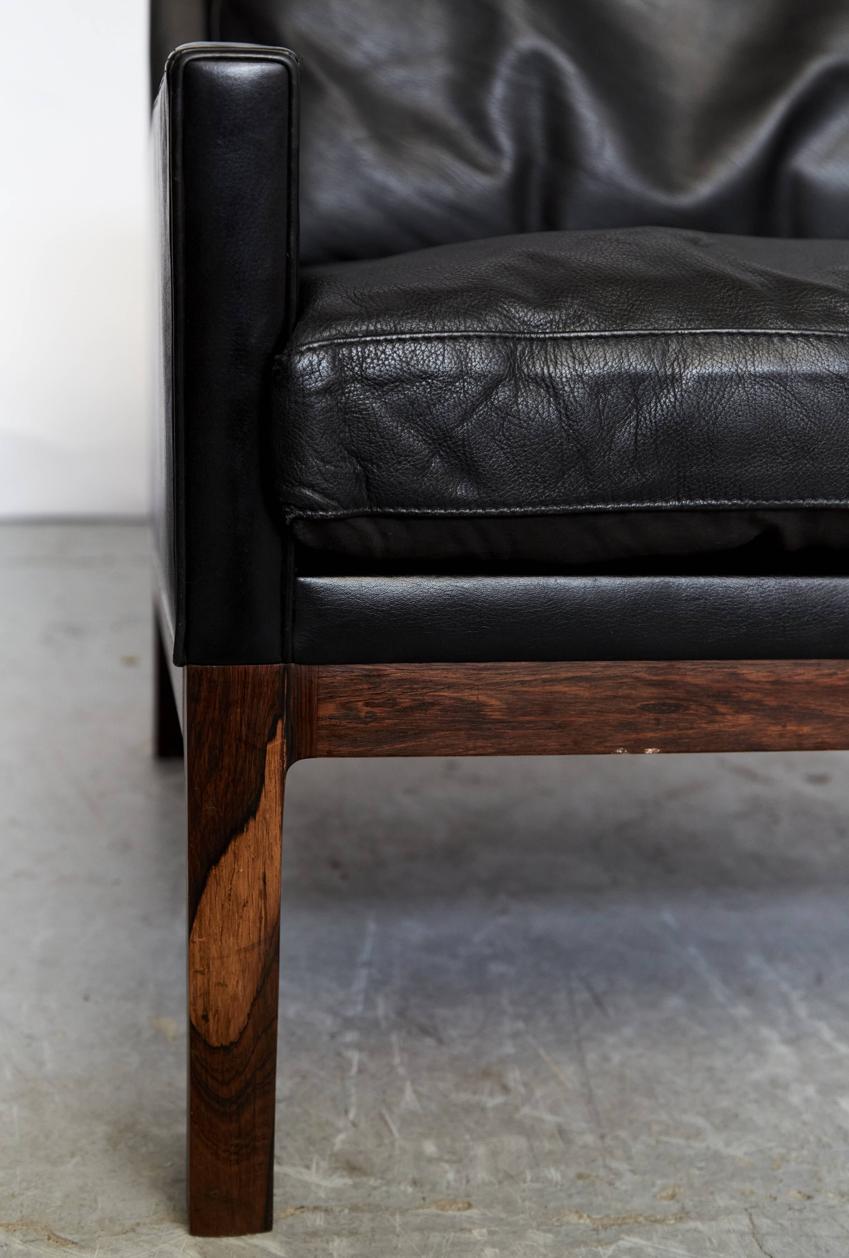 Pair of Kai Lyngfeldt Larsen armchairs model n°39 for Søren Willadsen