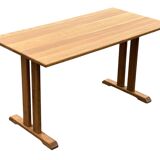 Vintage oak shaker dining table minimalist design 70's