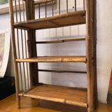 Bamboo standing shelf from the 60s