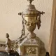 Fireplace front, firebar, fire guard in gilded bronze Louis XVI style.