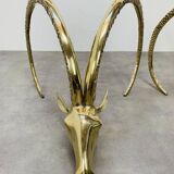 Hollywood Regency Ibex Coffee Table, Brass